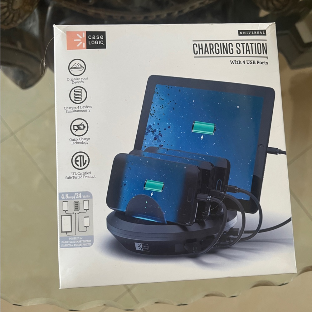 Charging Station Case Logic with USB Ports